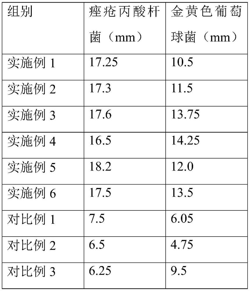 Acne removing and whitening preparation as well as preparation method and application thereof