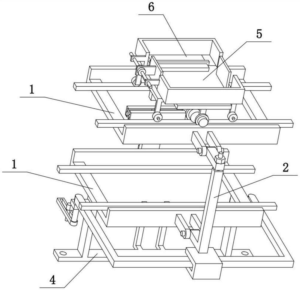 A double-layer rail transport device