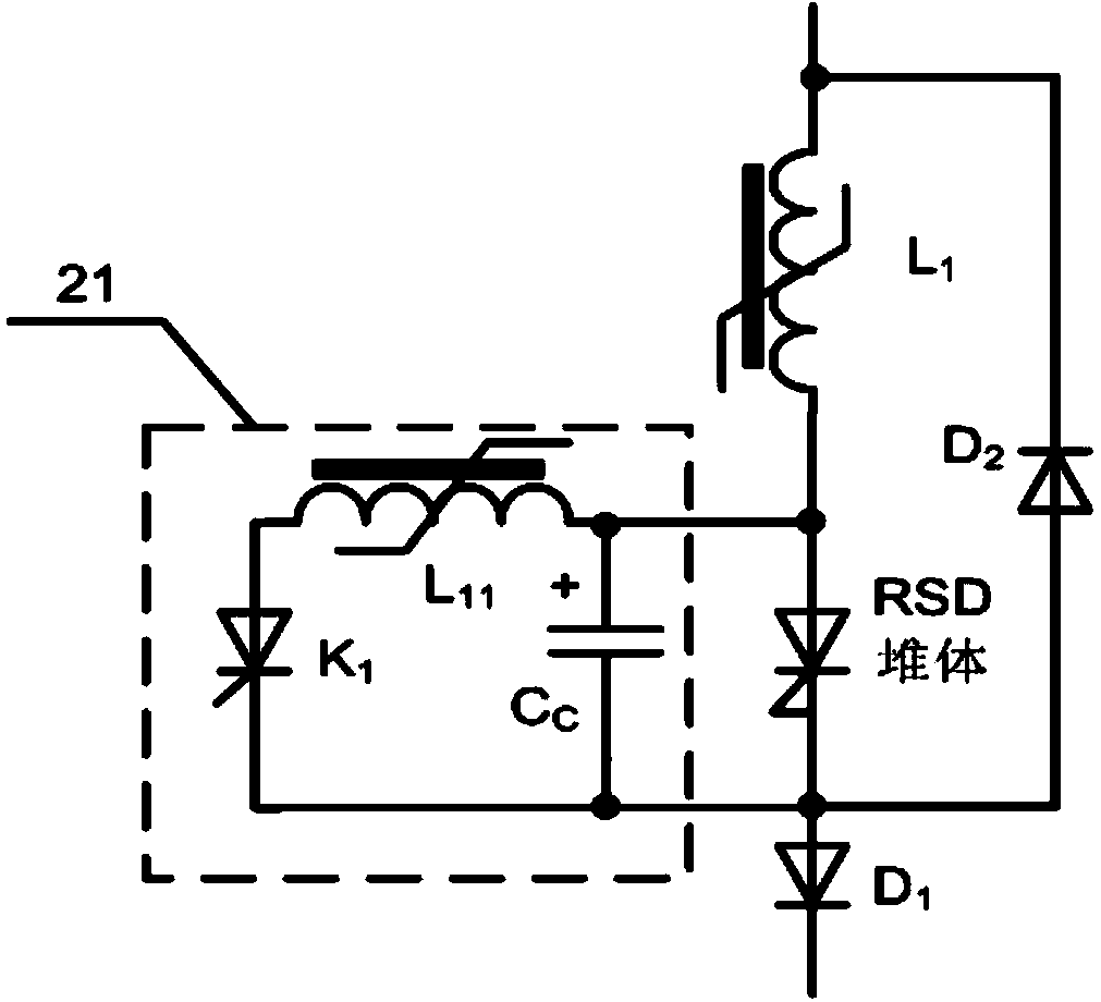 Charging source for high-voltage capacitor