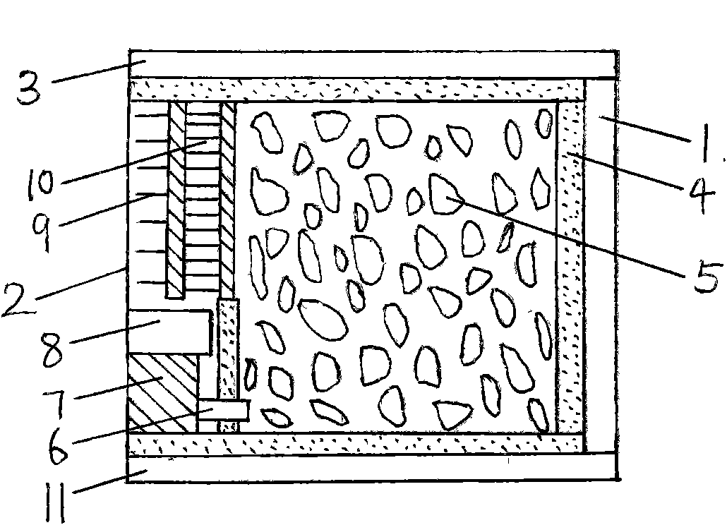 Storage and transportation box used when natural gas hydrate is mined