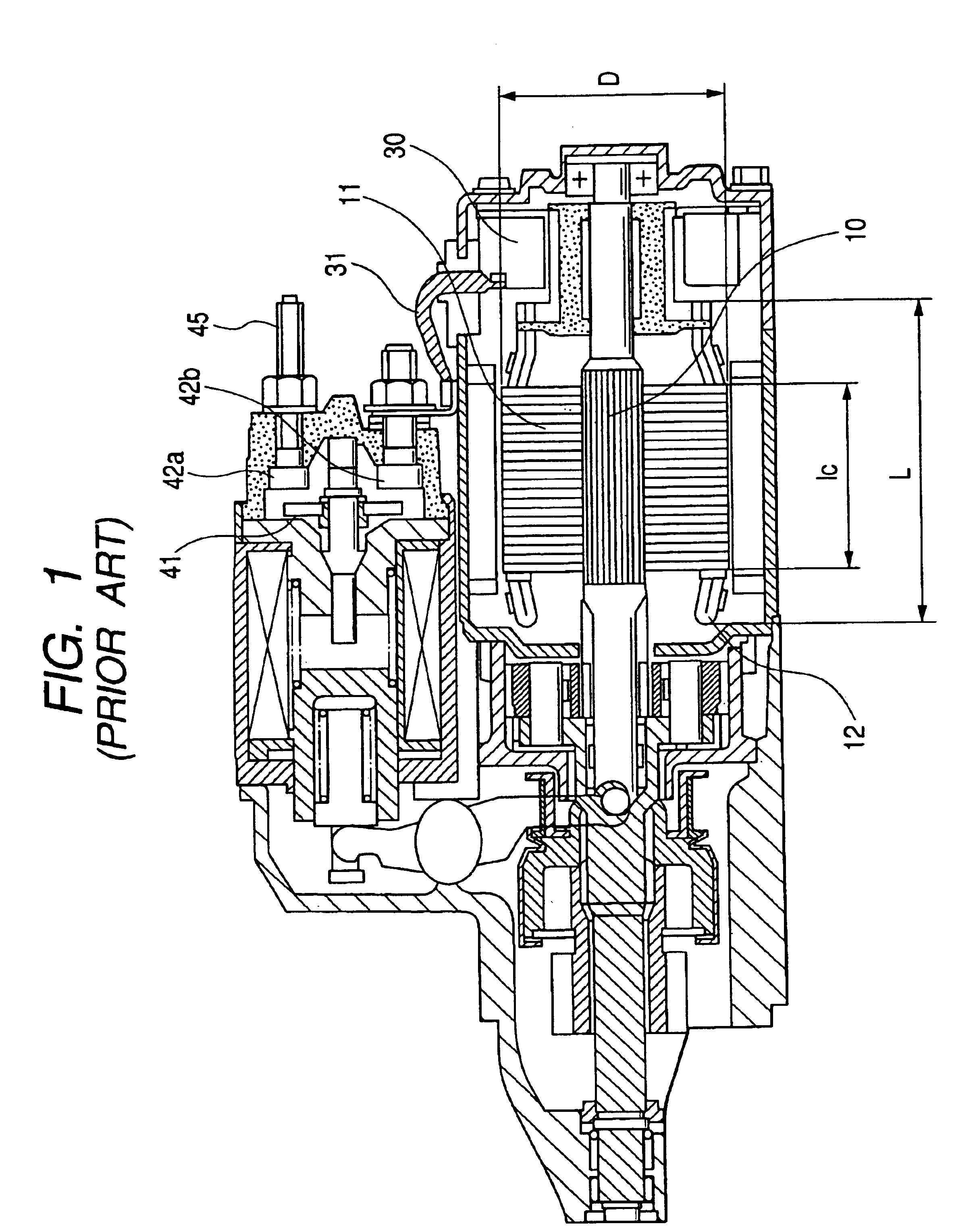 Starter for an internal combustion engine