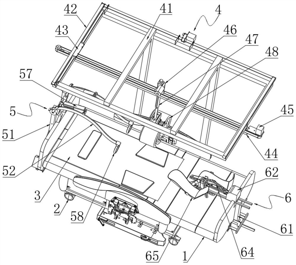 Bed base comprehensive function rehabilitation robot