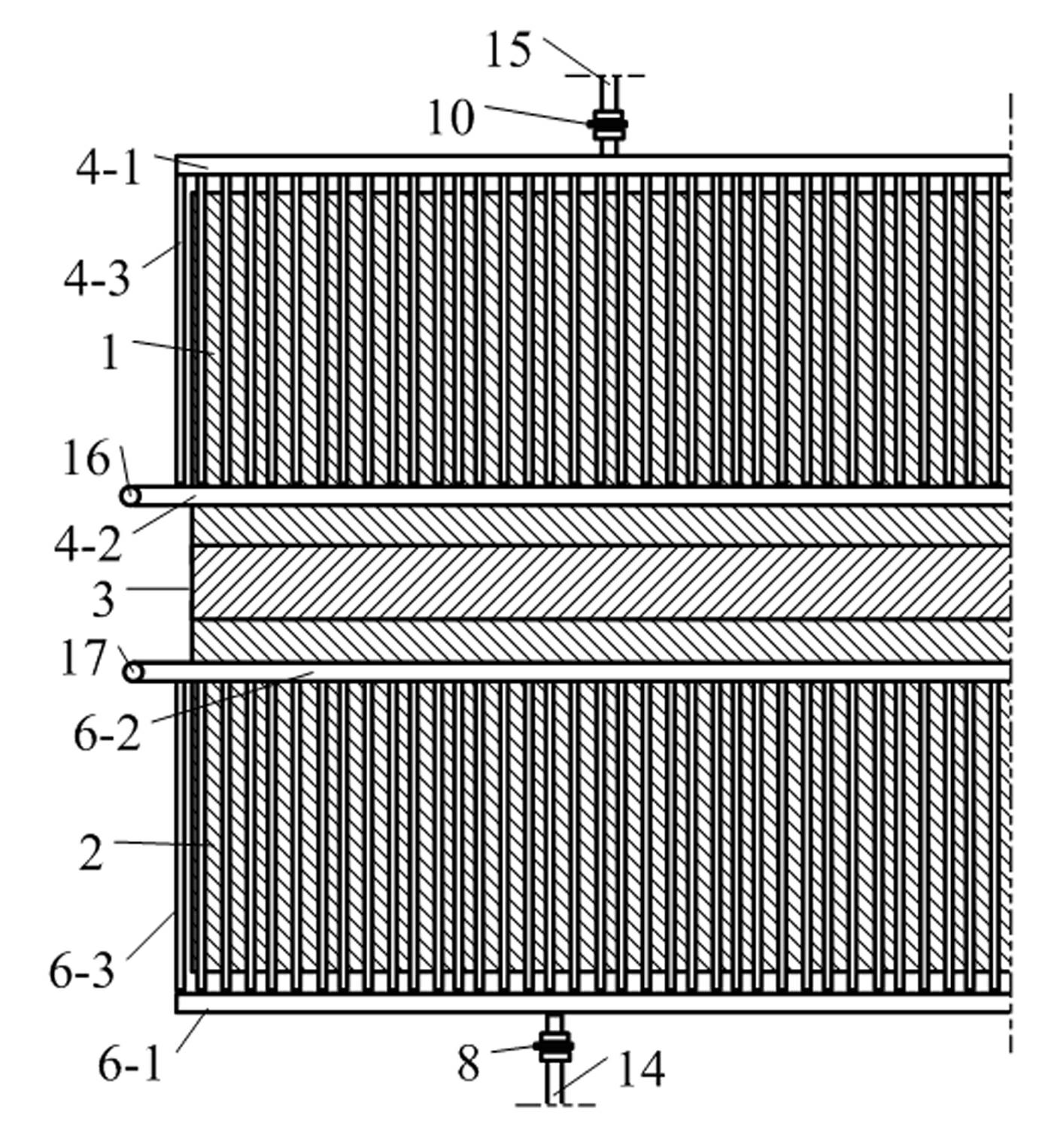 Hot roller warm-rolling device and method for metal plates and strips