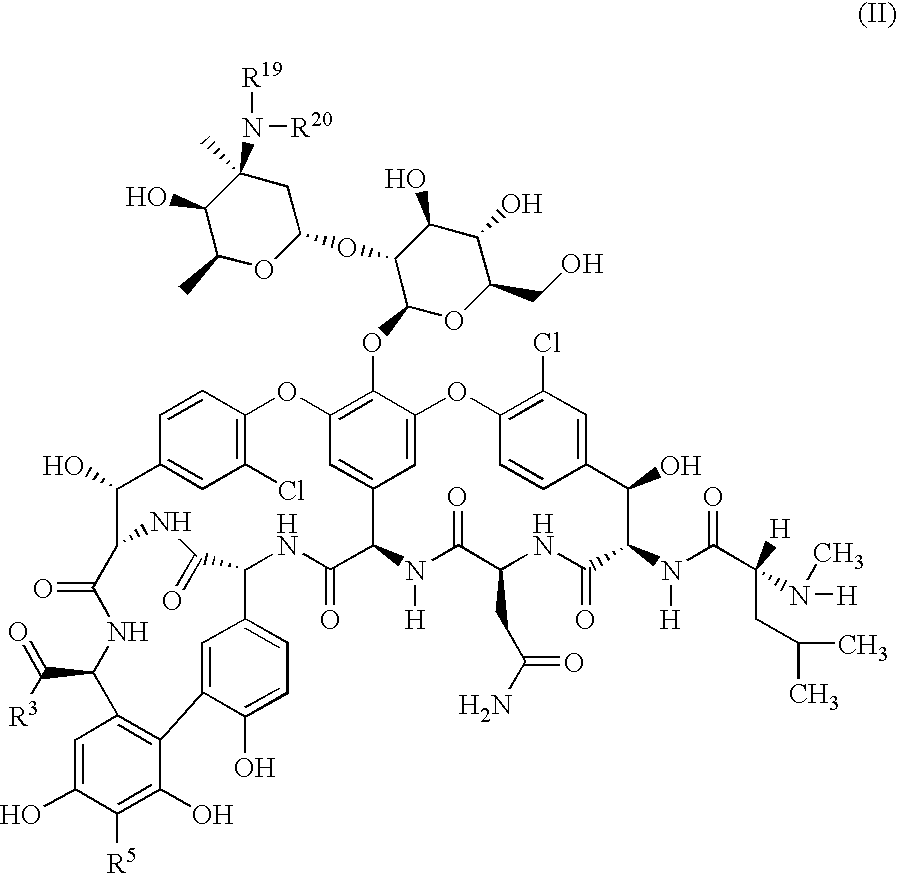 Glycopeptide disulfide and thioester derivatives
