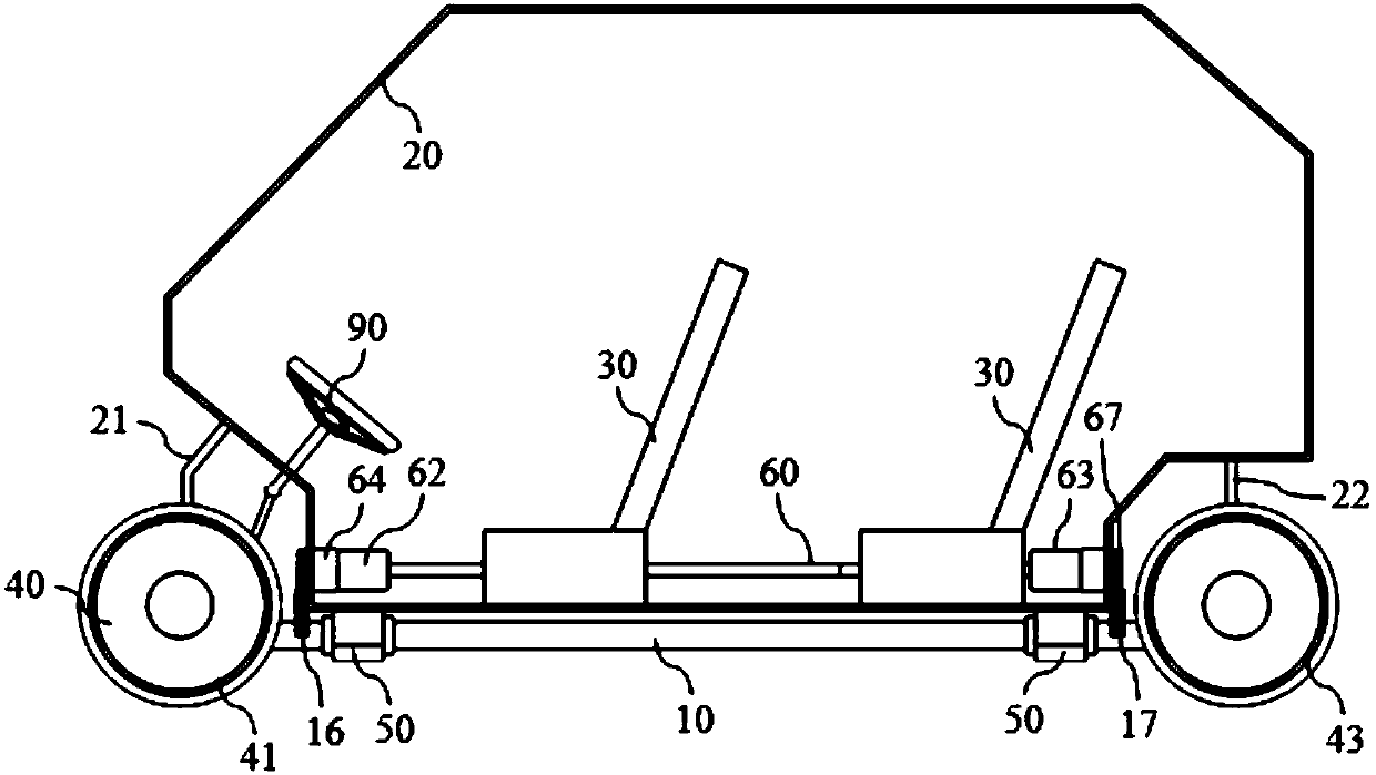 Vehicle having active stabilization device