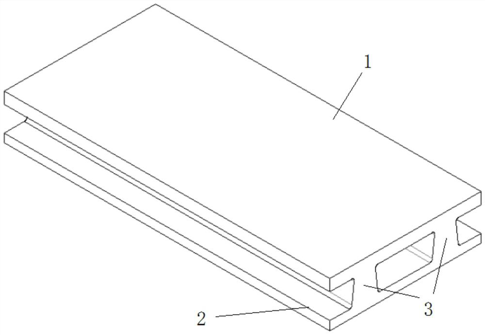 Tramcar prefabricated track beam and construction method