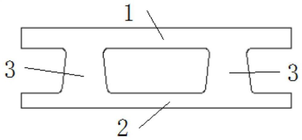 Tramcar prefabricated track beam and construction method