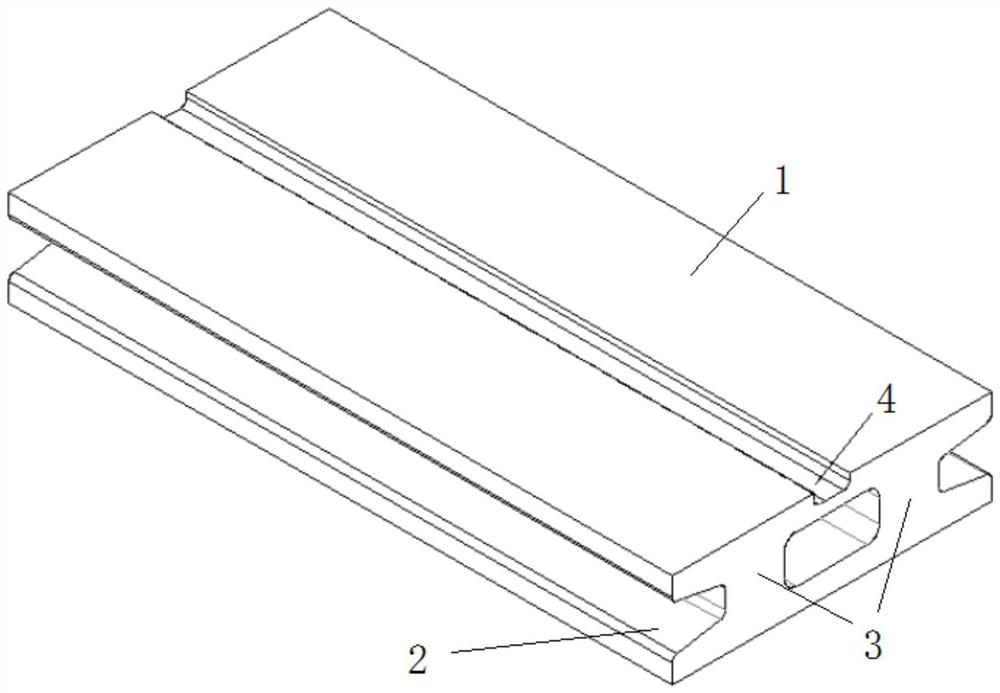 Tramcar prefabricated track beam and construction method