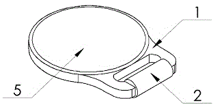 Handheld training device with ring internally provided with elastically-connected mass block