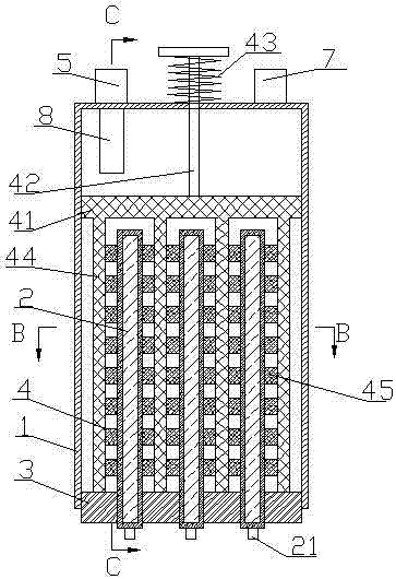 Membrane unit with scrubbing mechanism and water purifier using the same