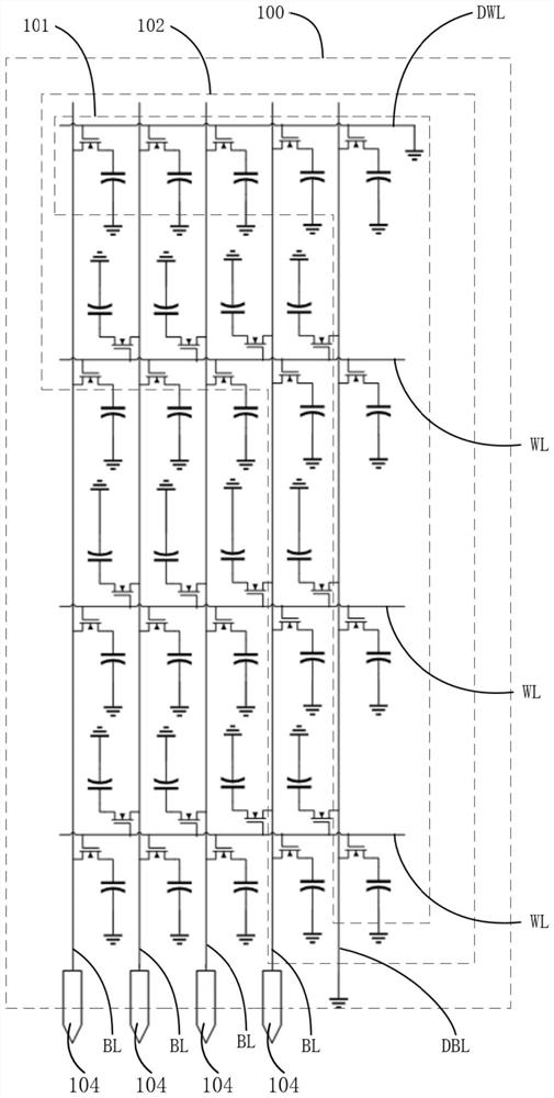 Performance detection method and detection circuit for DRAM (Dynamic Random Access Memory)