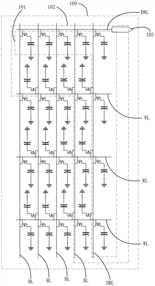 Performance detection method and detection circuit for DRAM (Dynamic Random Access Memory)