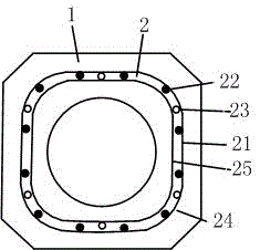 Pretensioned Prestressed Concrete Hollow Corner Pile