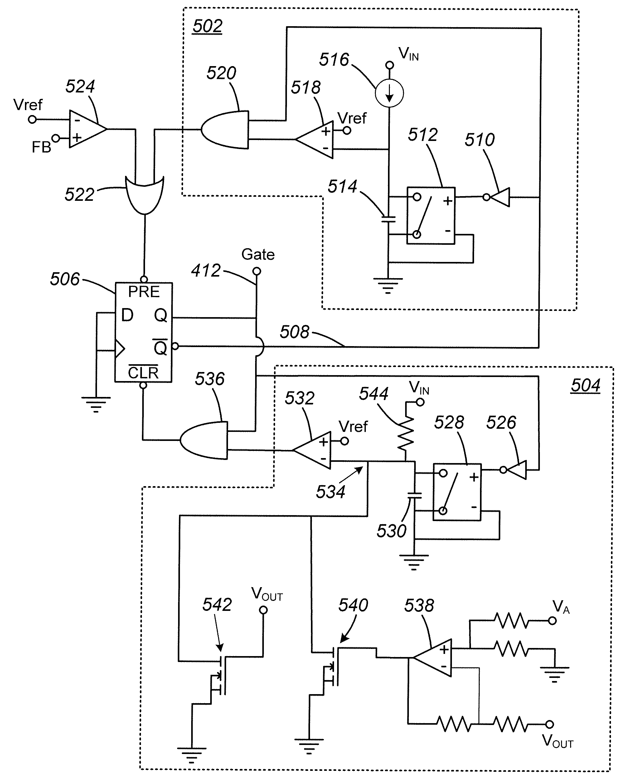 Variable on-time control method for high light-load efficiency, small output voltage ripple, and audible-noise-free operation