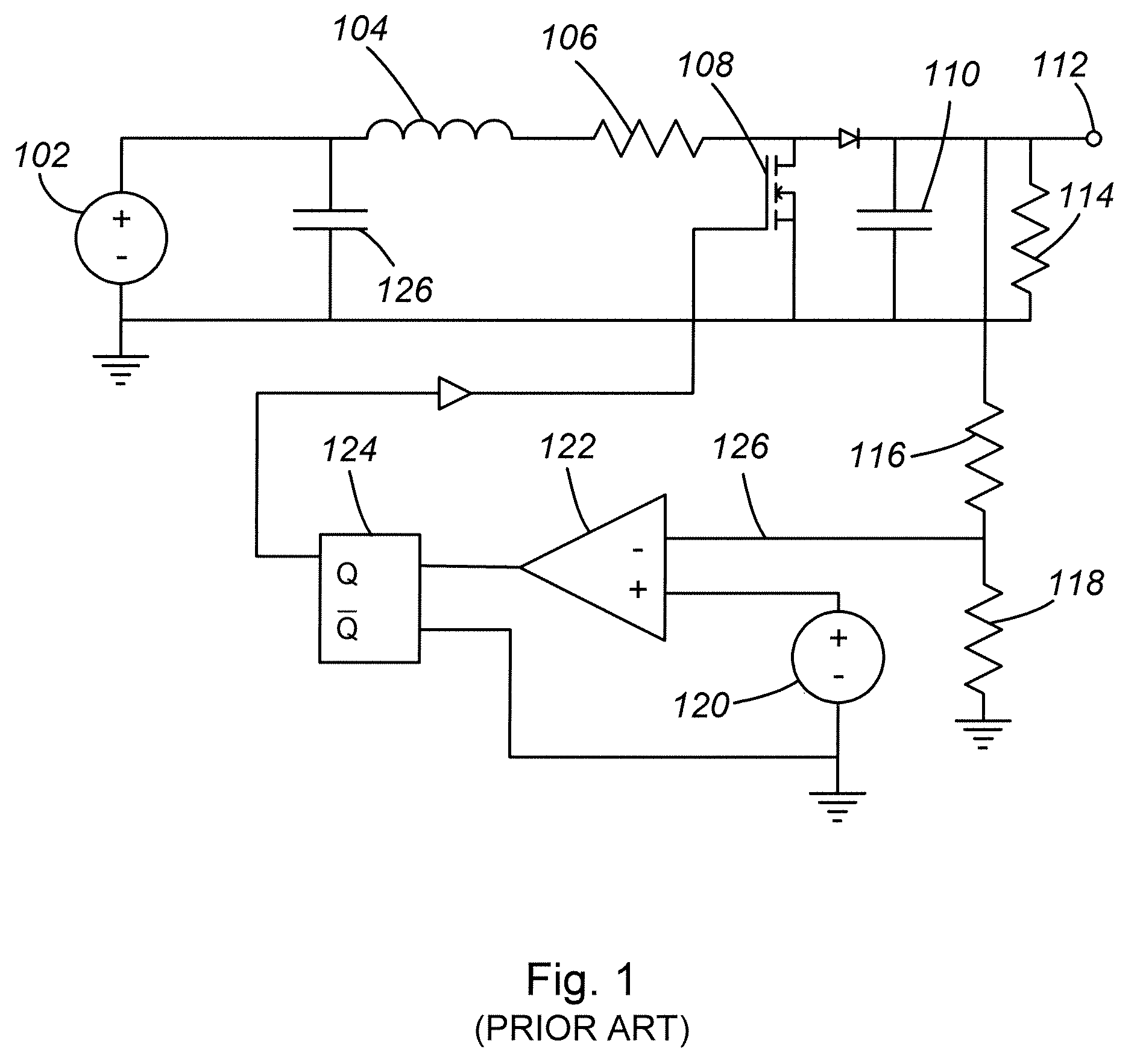 Variable on-time control method for high light-load efficiency, small output voltage ripple, and audible-noise-free operation