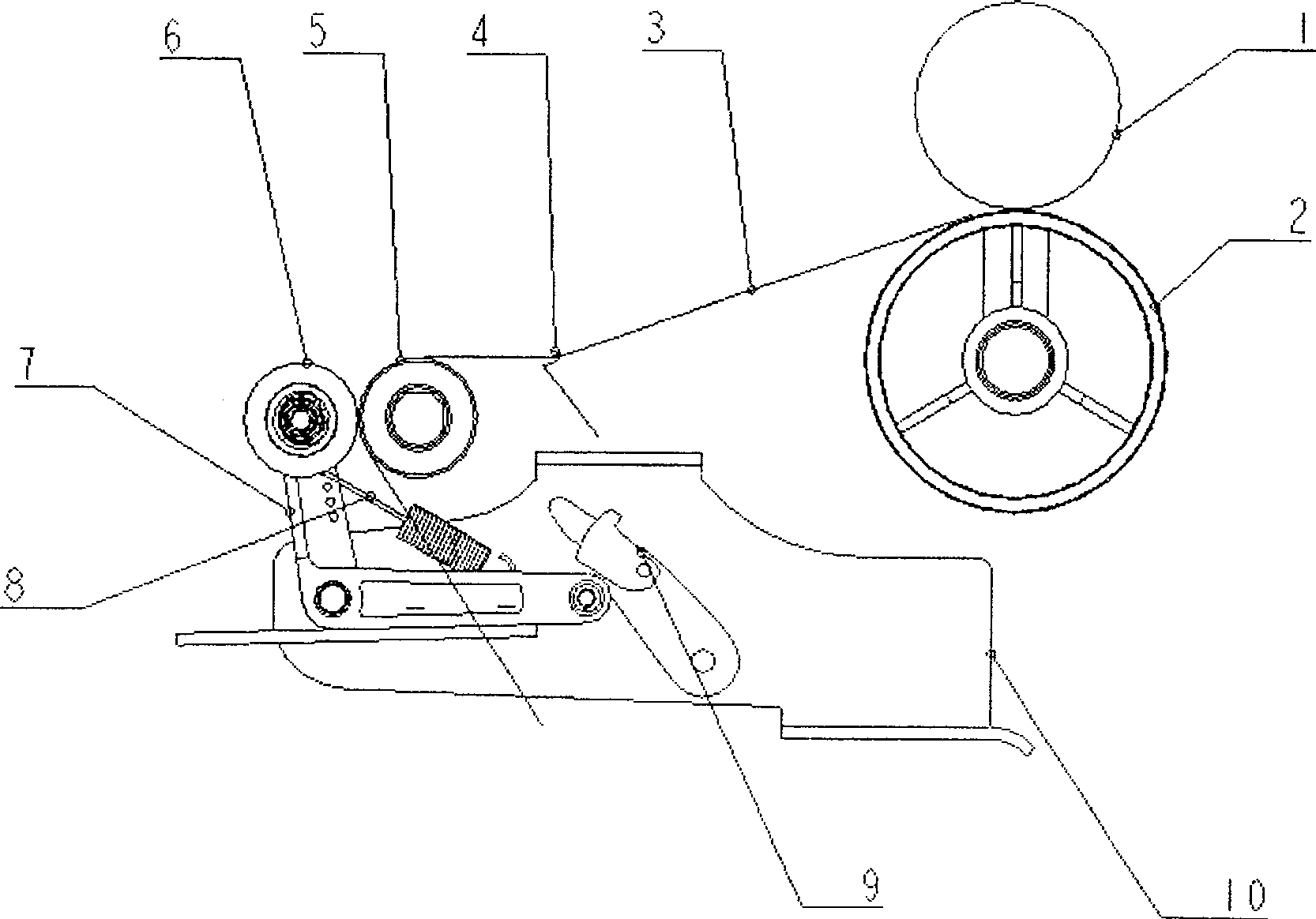 Thread feeding speed stabilizing device and method for double twister roller