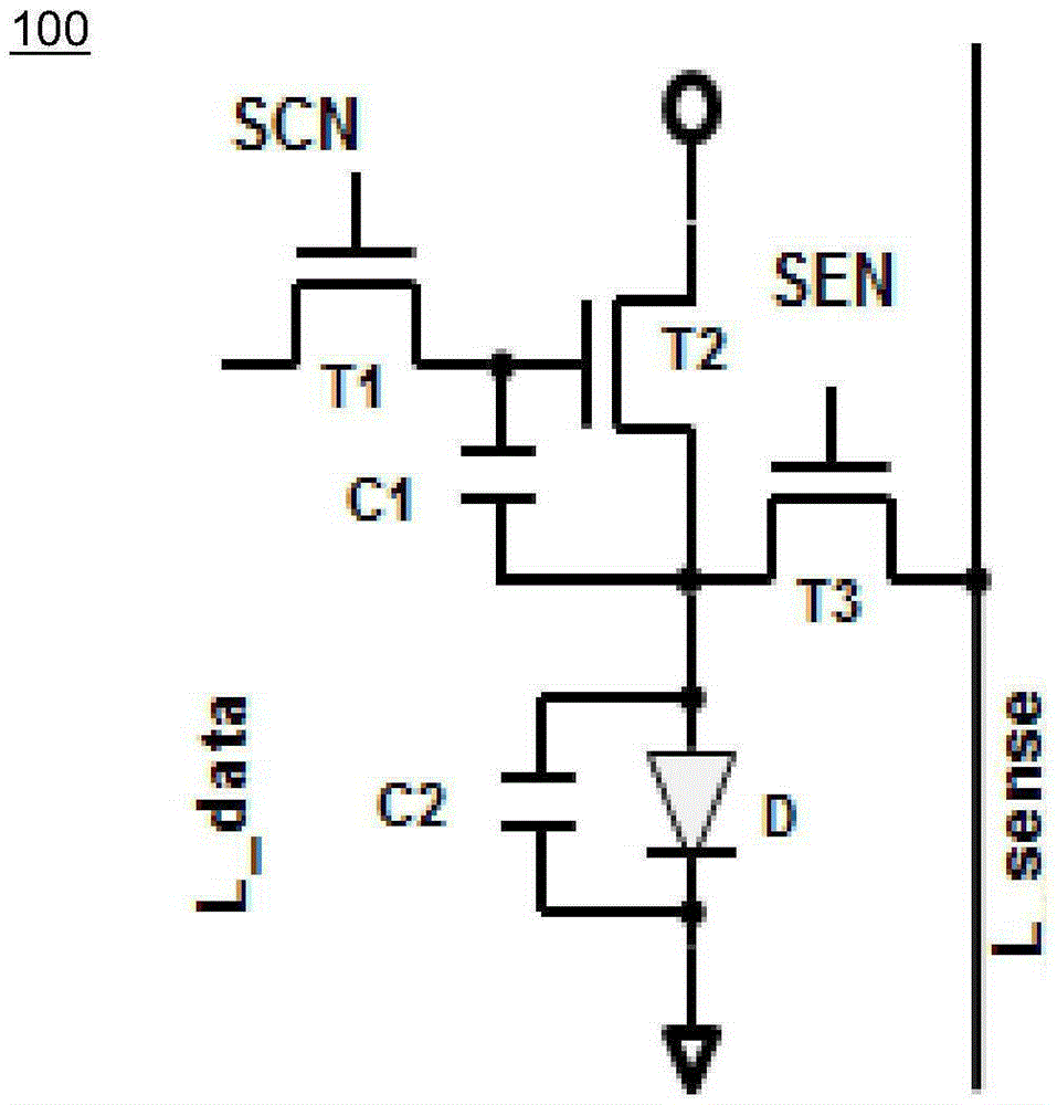 Sensing circuit and corresponding OLED display equipment