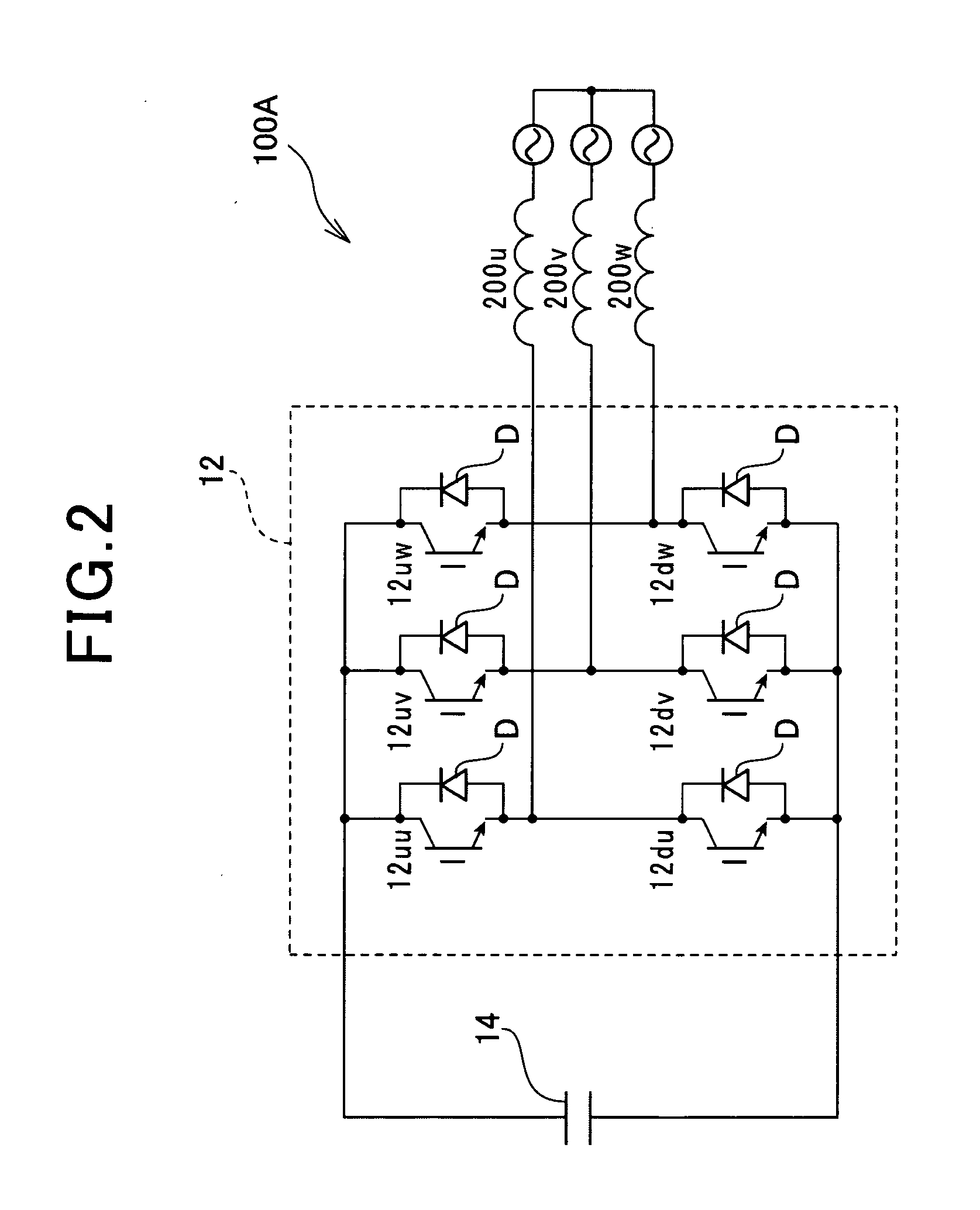 Motor drive system using potential at neutral point