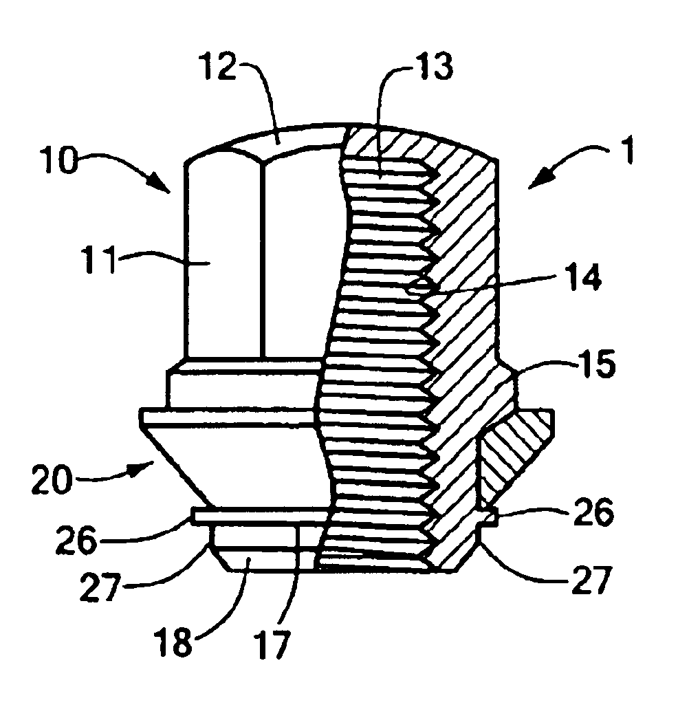 Nut and method for its fabrication
