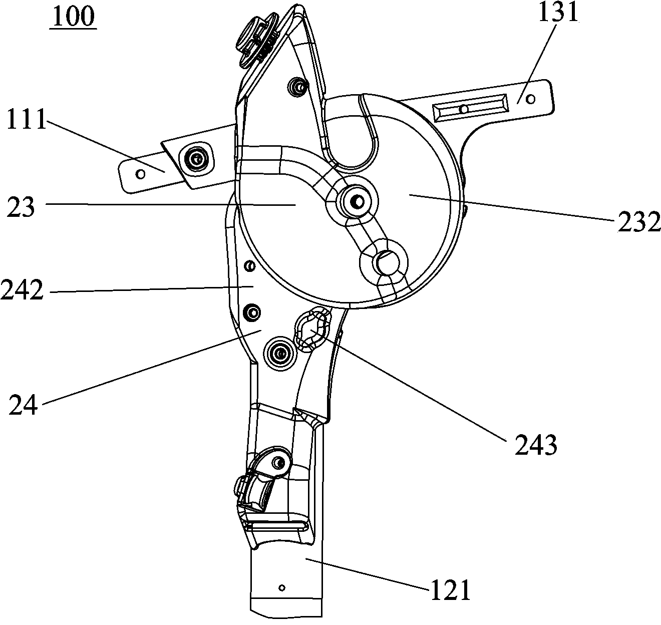 Secondary locking mechanism and foldable frame