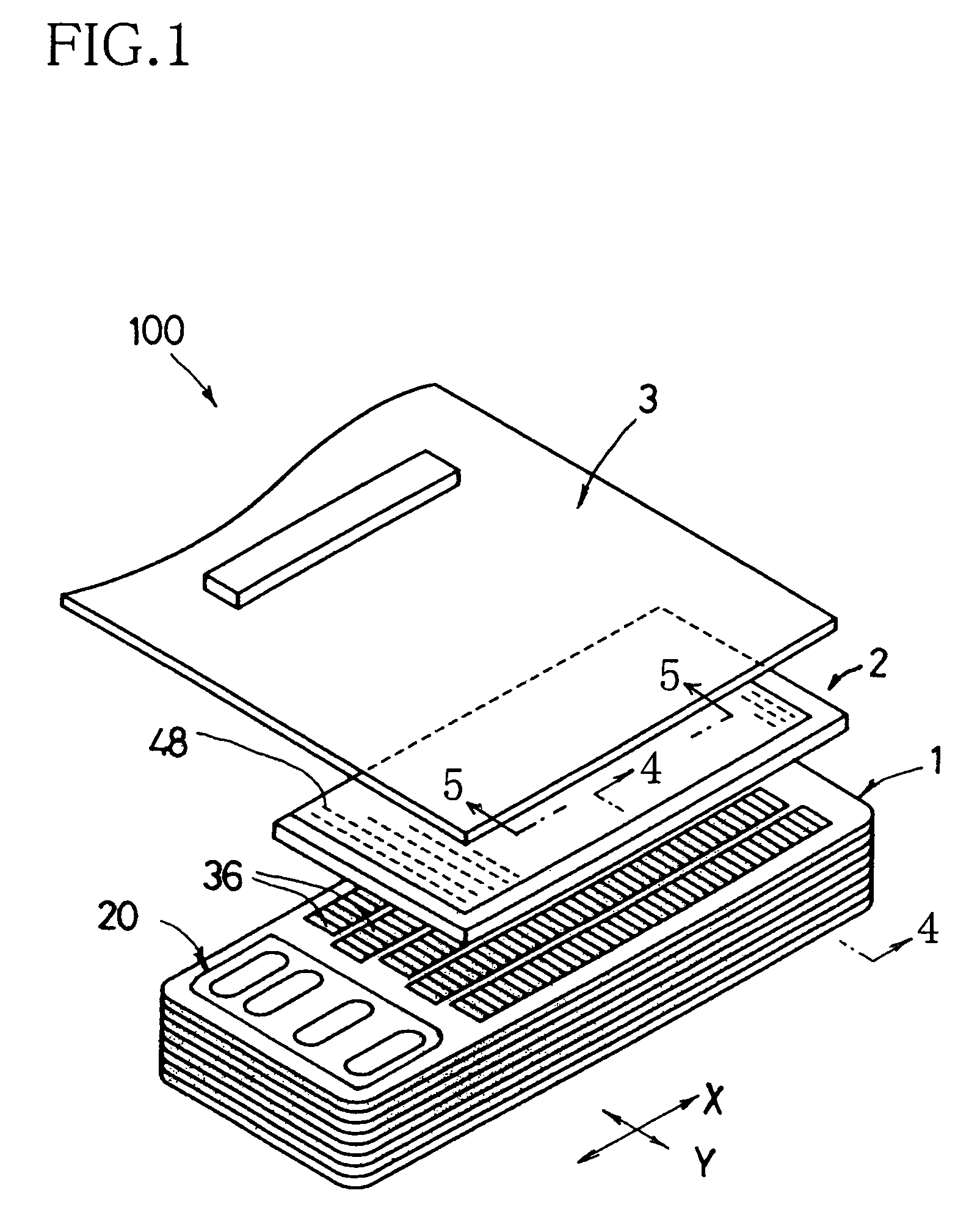 Ink droplet ejection device