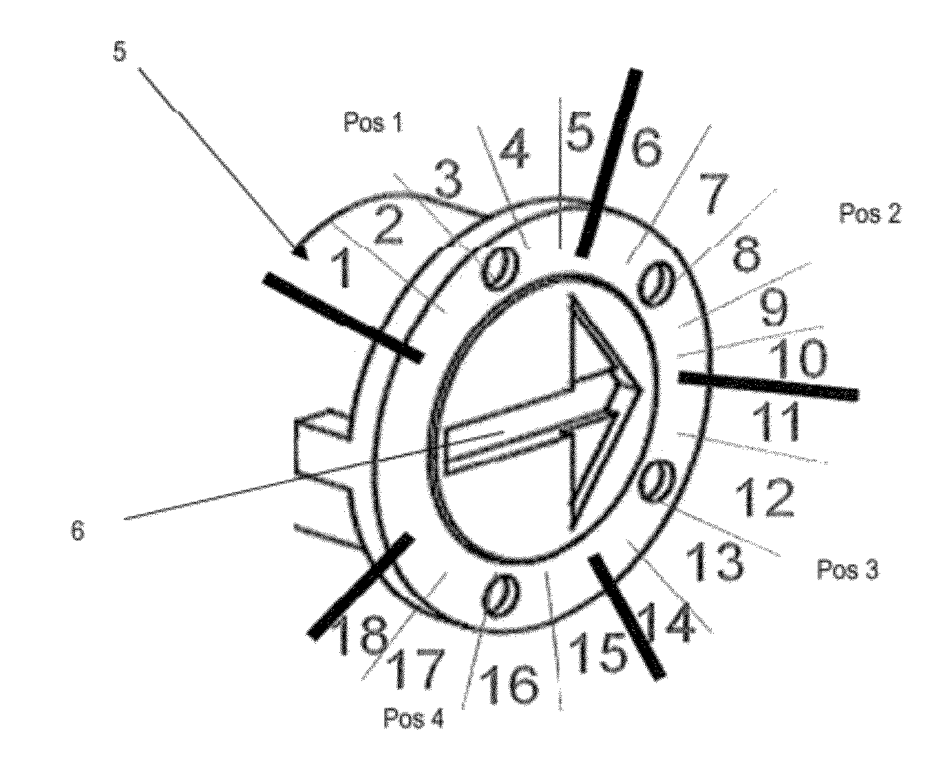 Hearing system with analogue control element