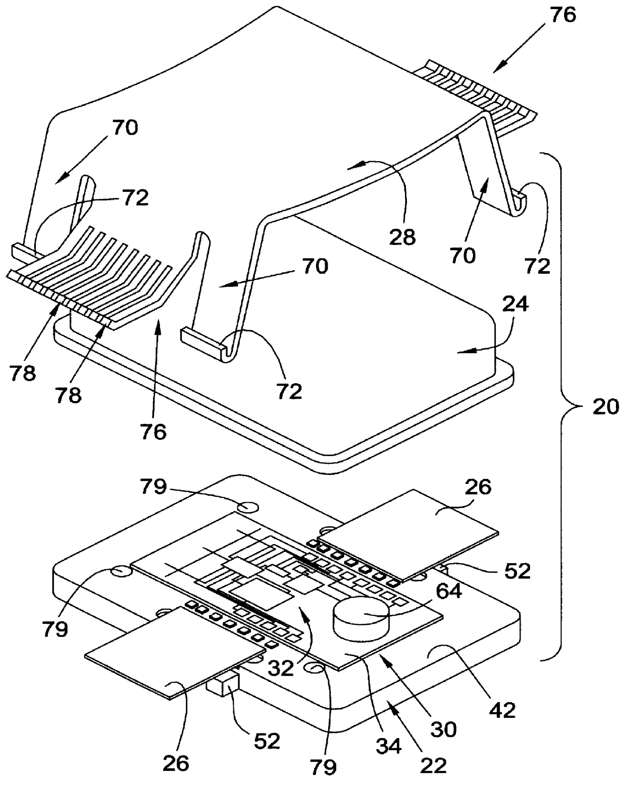 Millimeter wave module with an interconnect from an interior cavity