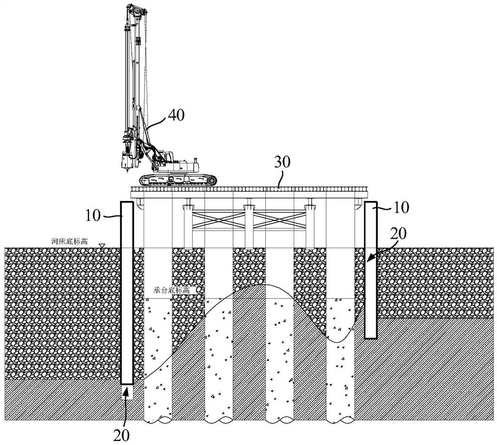 Steel sheet pile cofferdam construction method