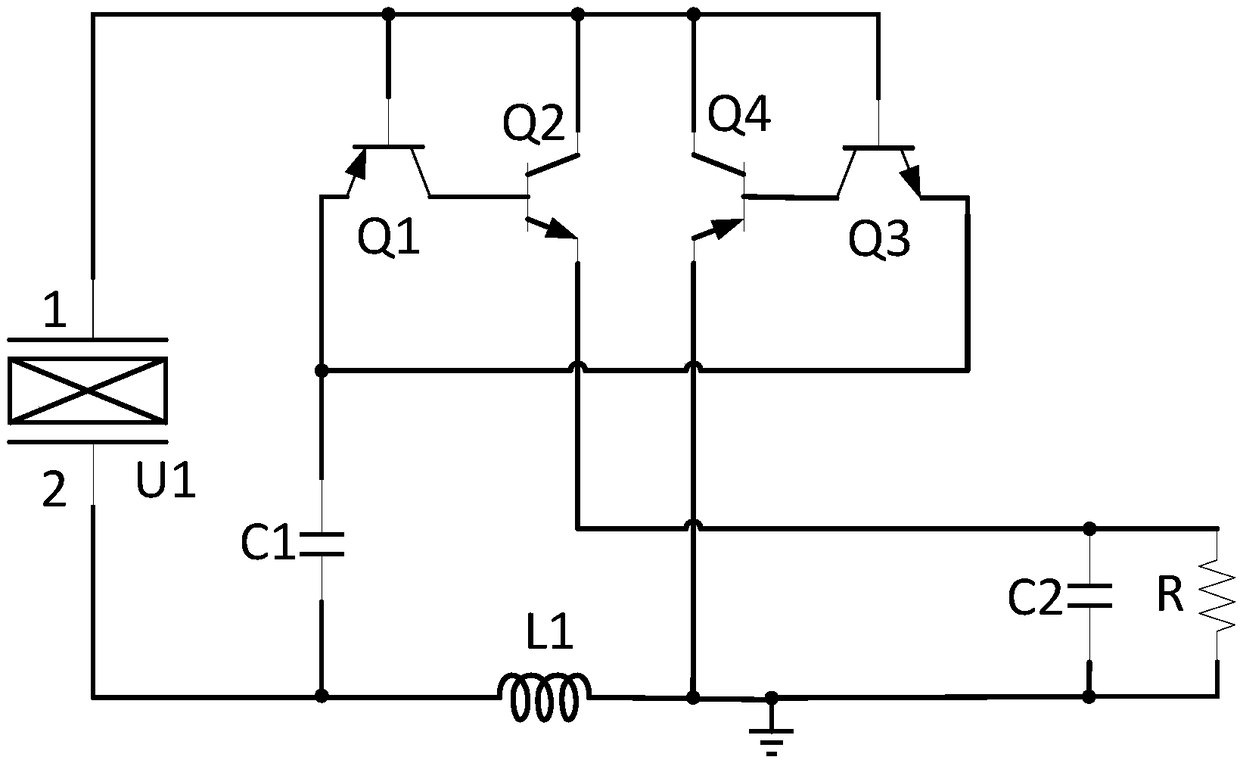 A circuit for collecting piezoelectric vibration energy