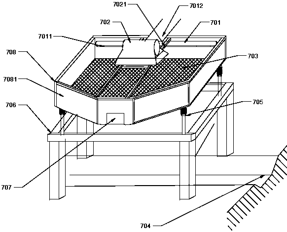 Water circulation system for processing of tuber crops
