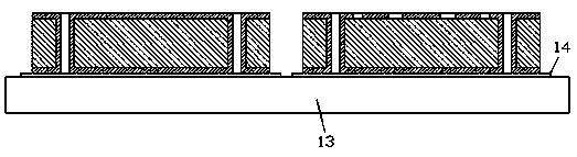 Low-loss silicon-based filter chip capable of improving reuse rate and manufacturing method thereof