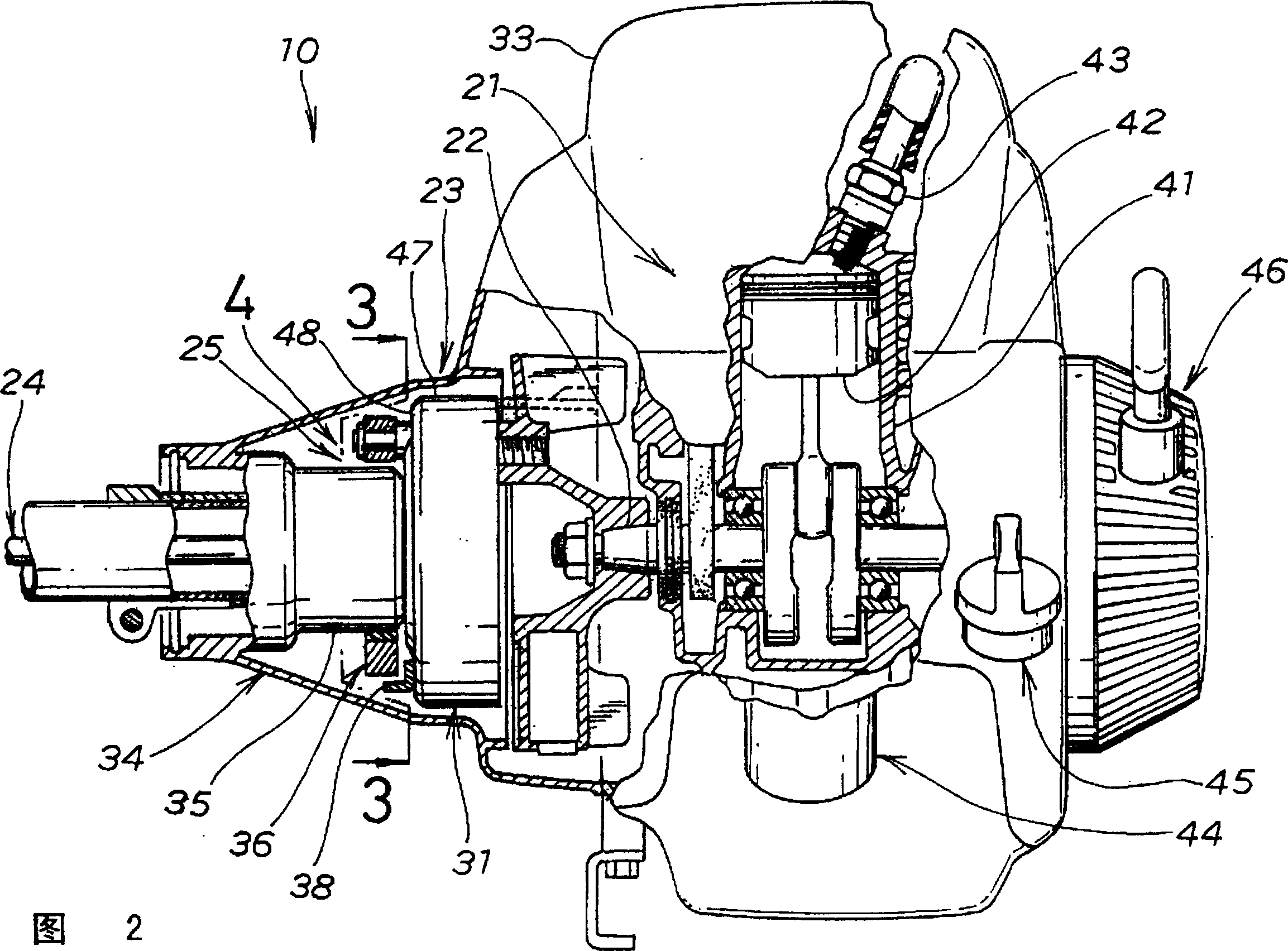 Bush cutting machine