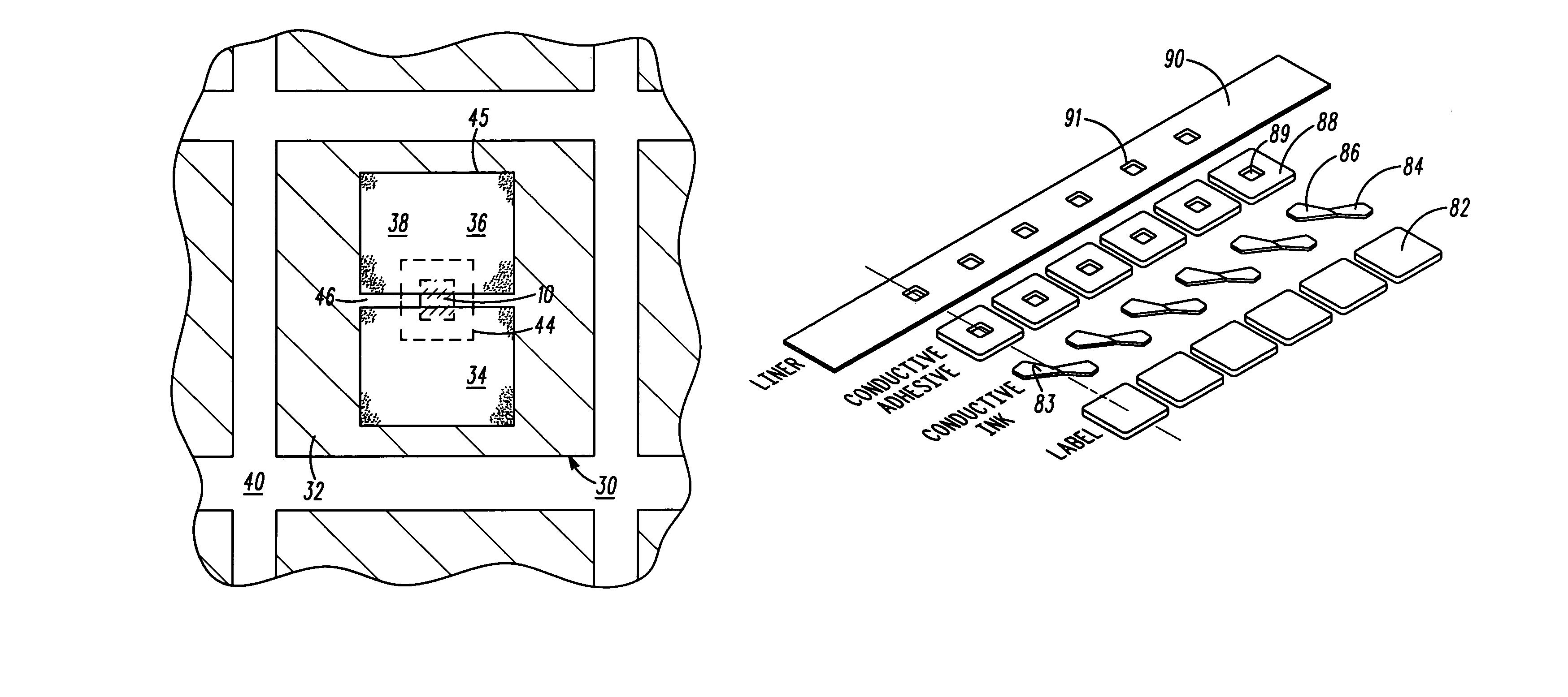Circuit chip connector and method of connecting a circuit chip