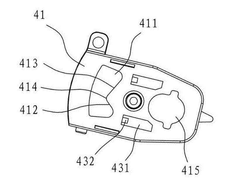 Automatic lifting structure for lens of motorcycle helmet