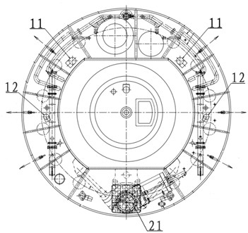 Layered washing method for slurry circulation system of slurry balance shield machine