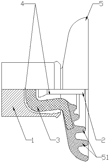 Cementing type bell-shaped disk-shaped suspension type composite polymer string insulator unit