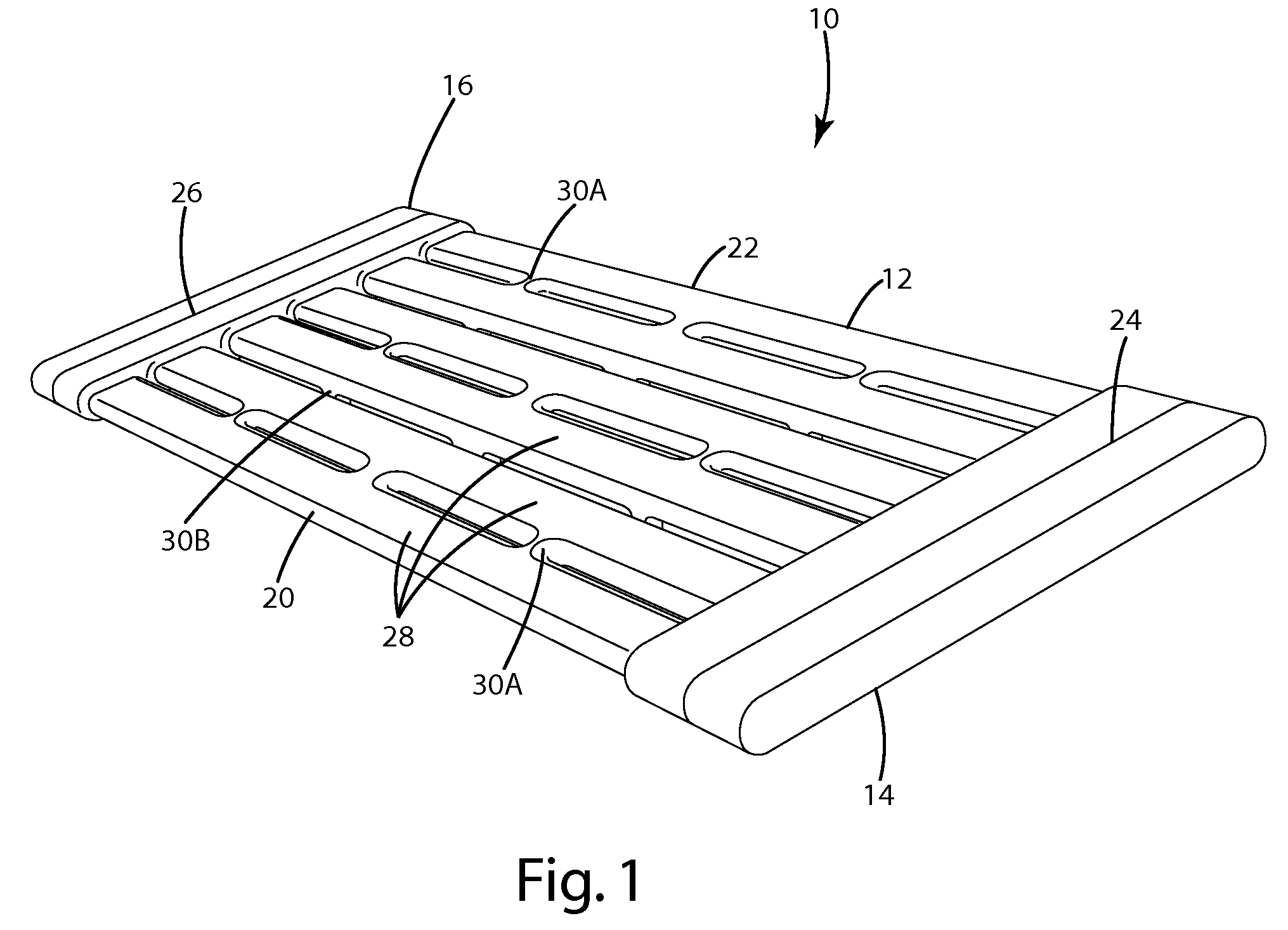 Molded load bearing surface and method of manufacture