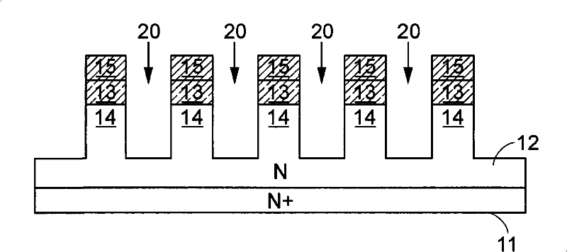 P-N junction diode structure of metal oxide semiconductor and method for producing the same