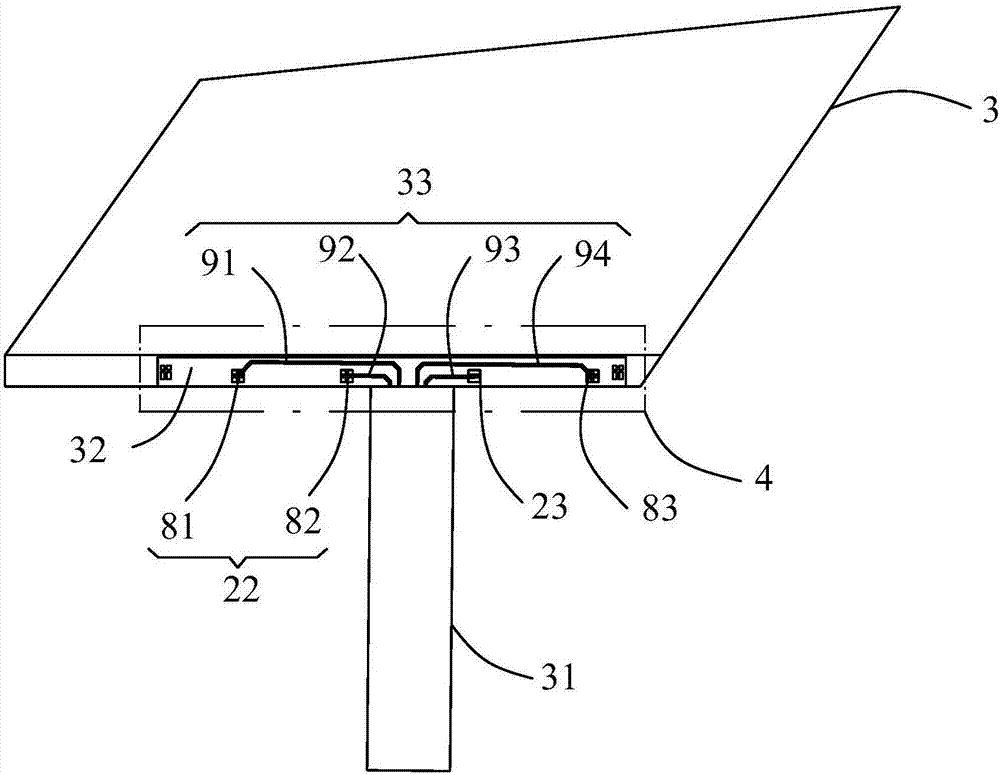 Organic light-emitting diode (OLED) screen body electrode connecting structure