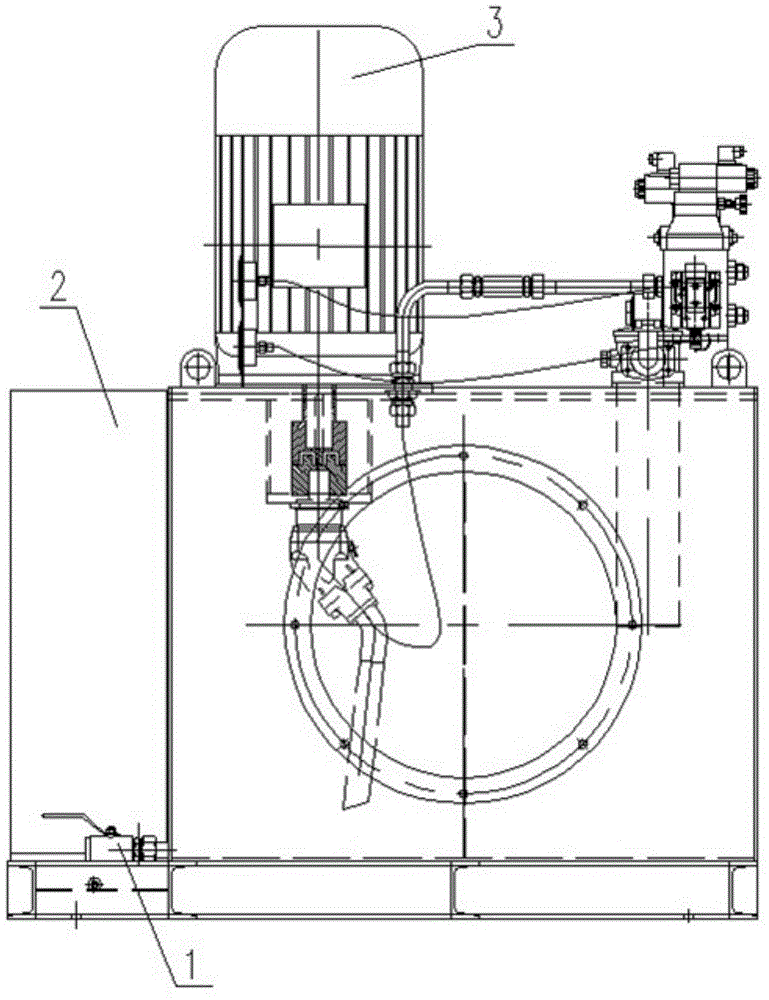 Stepping mechanism hydraulic station