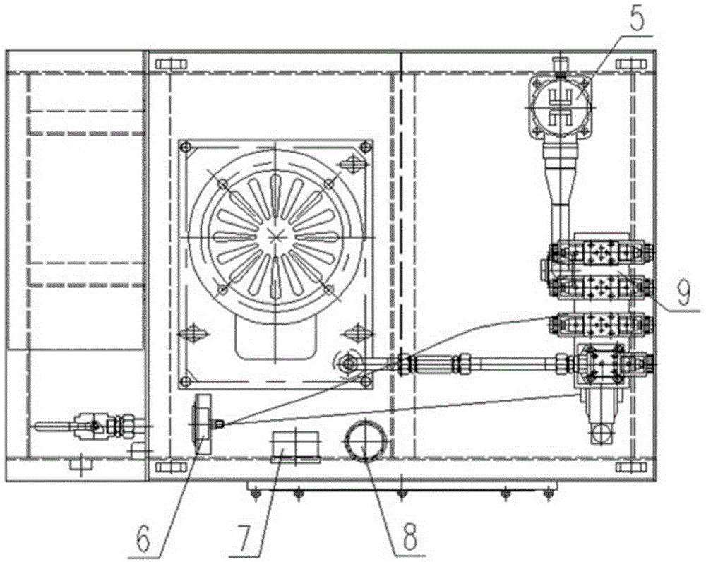 Stepping mechanism hydraulic station