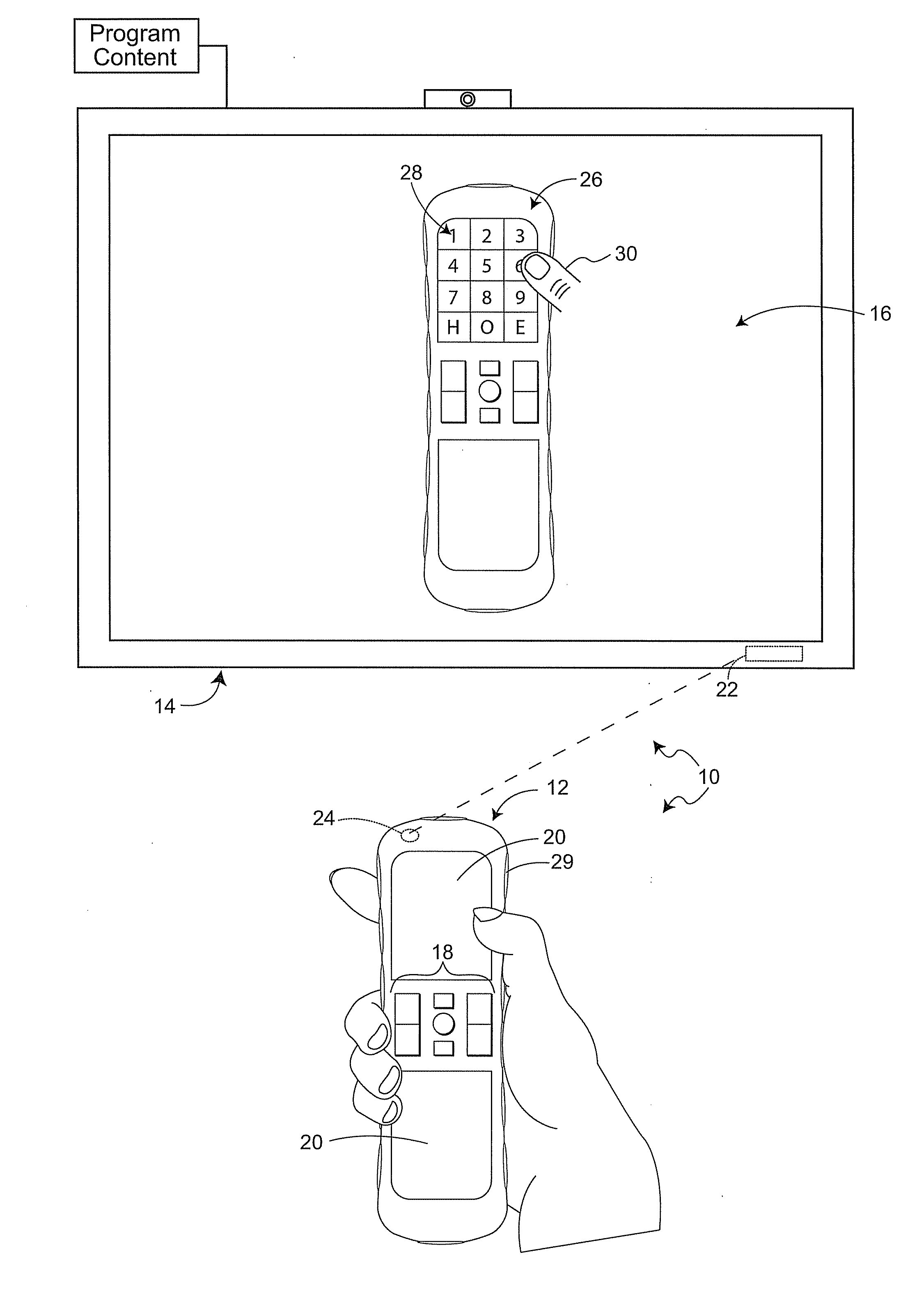 Method and system of identifying a user of a handheld device
