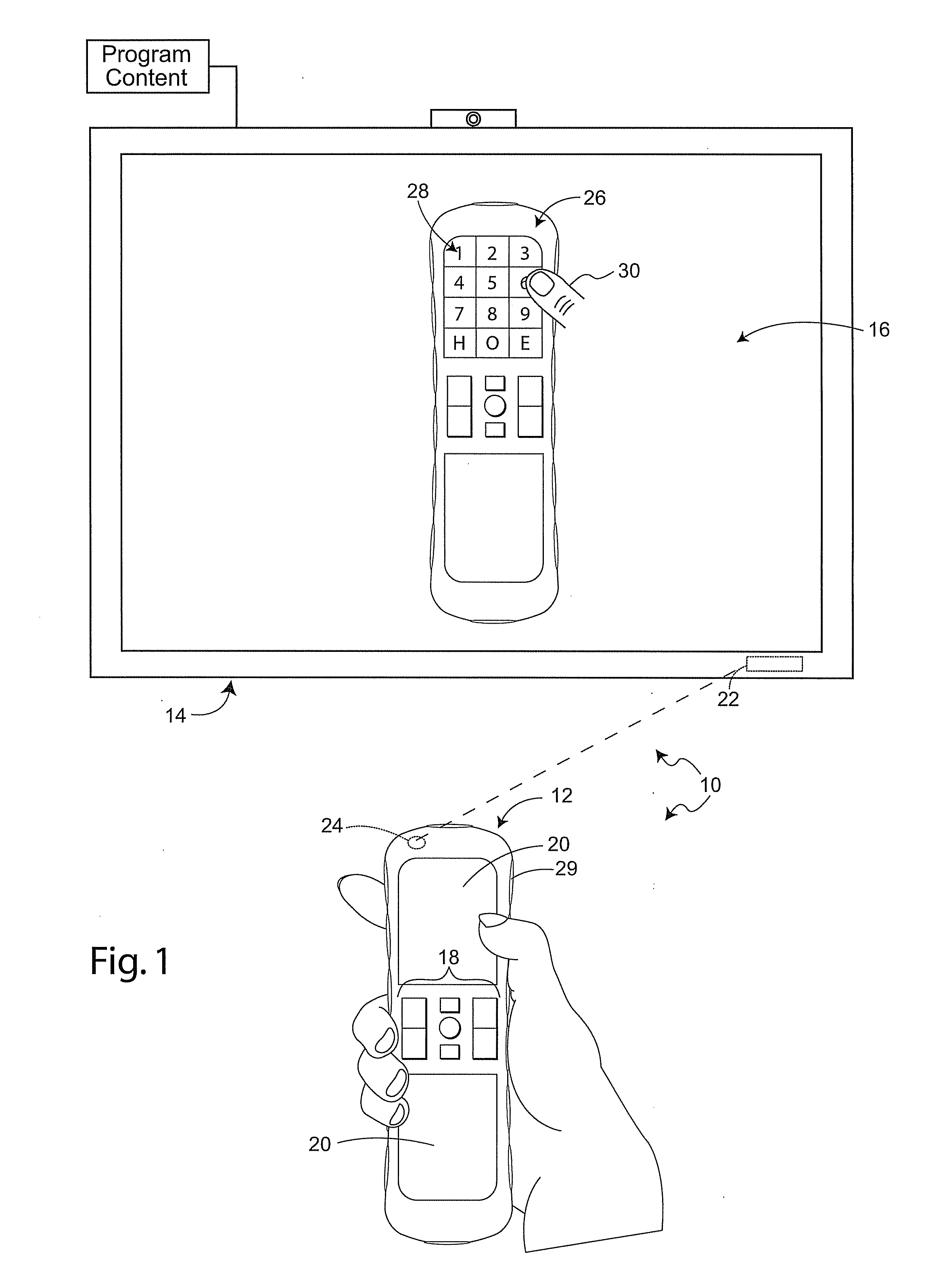 Method and system of identifying a user of a handheld device