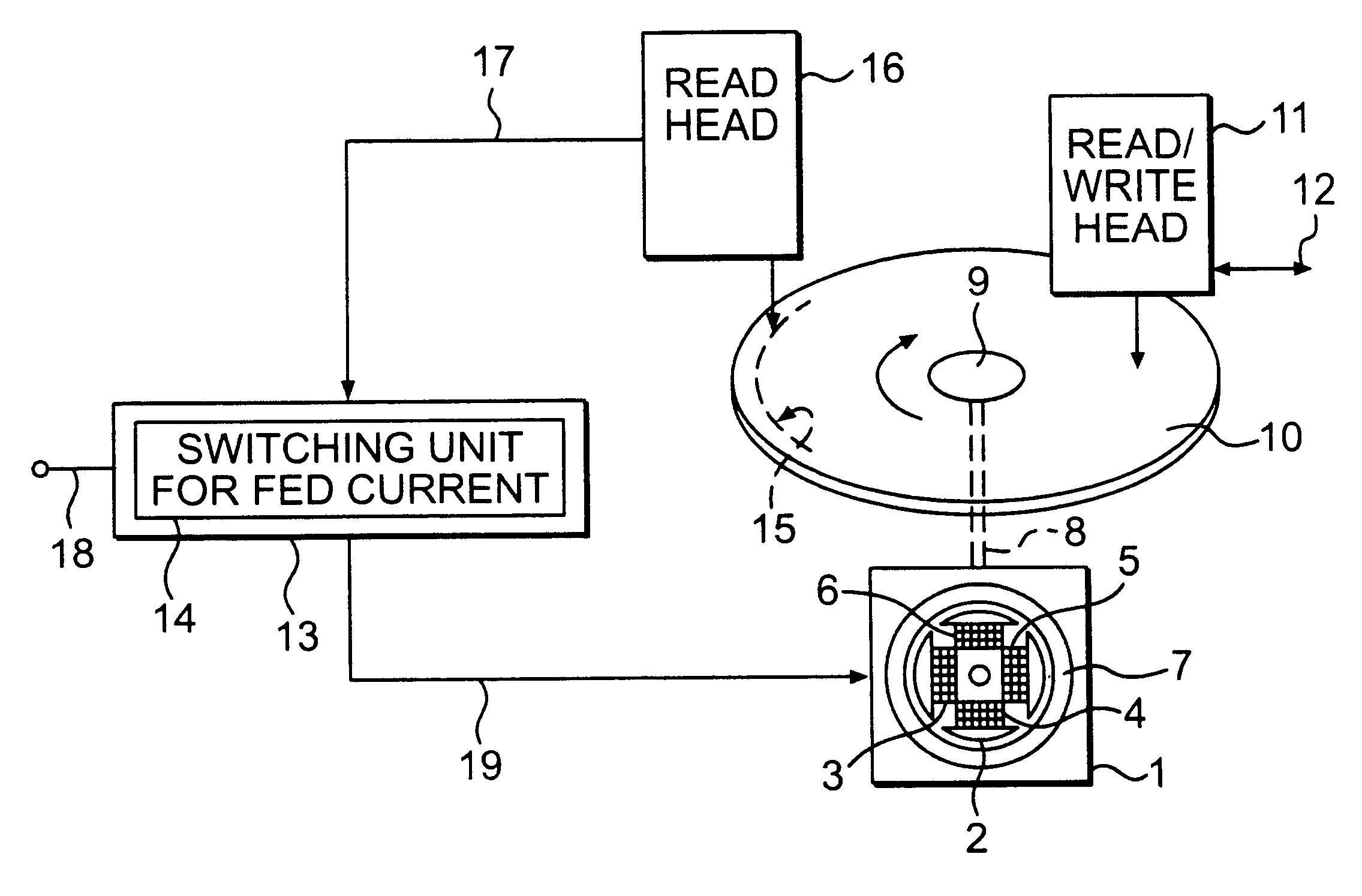 Rotary drive for a data carrier