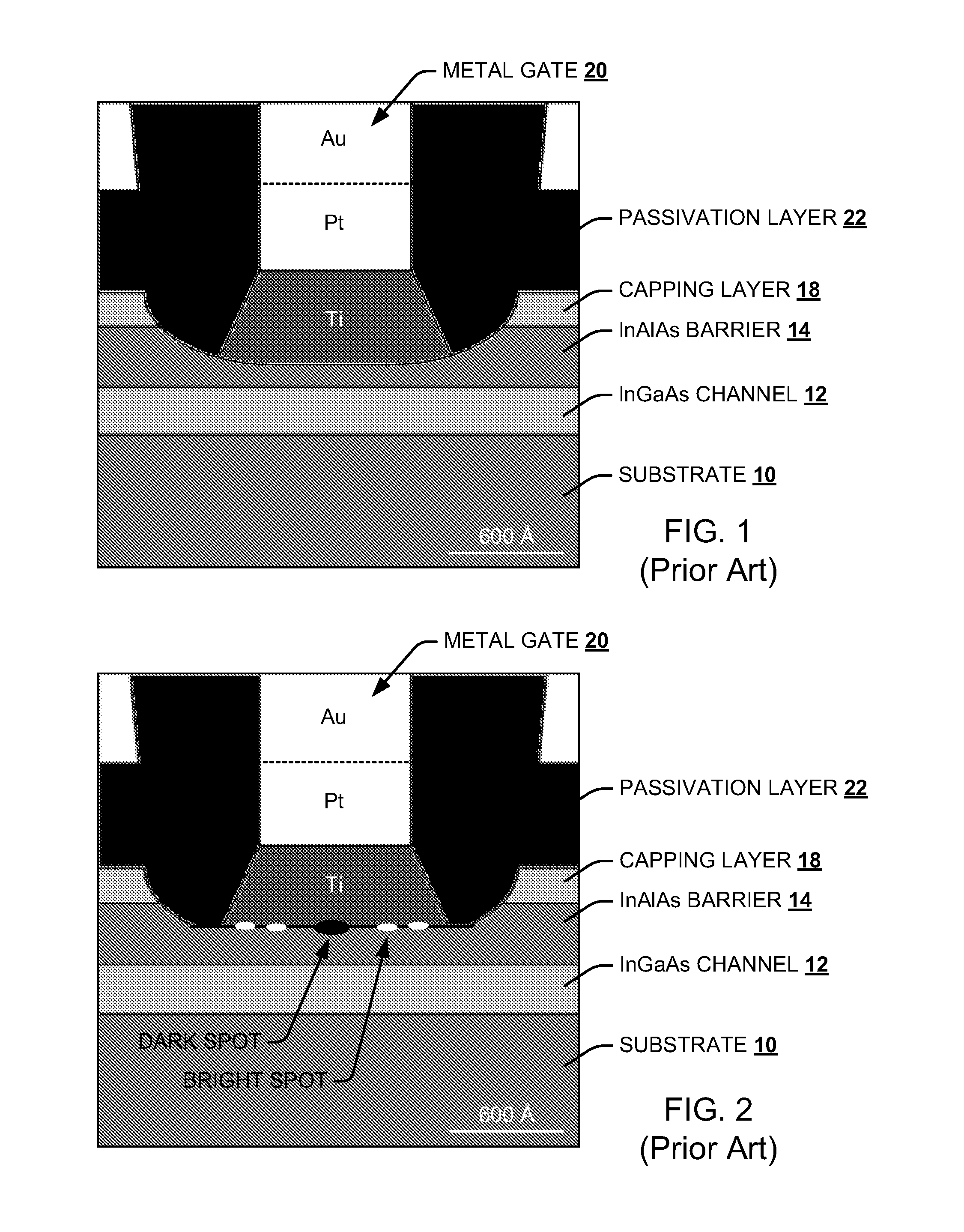 High electron mobility transistor (HEMT) structure with refractory gate metal
