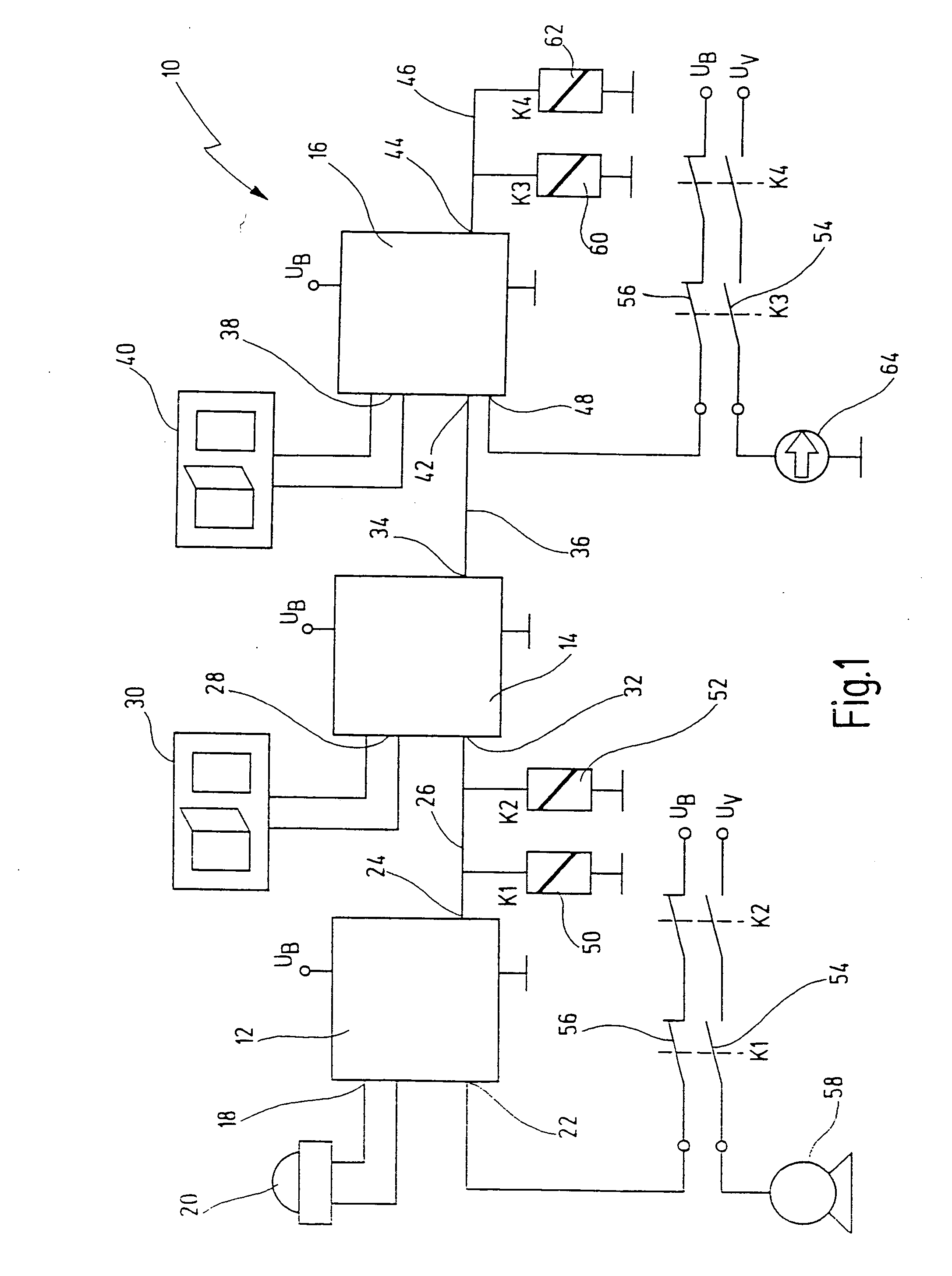 Apparatus for fail-safely disconnecting an electrical load; in particular in industrial production plants