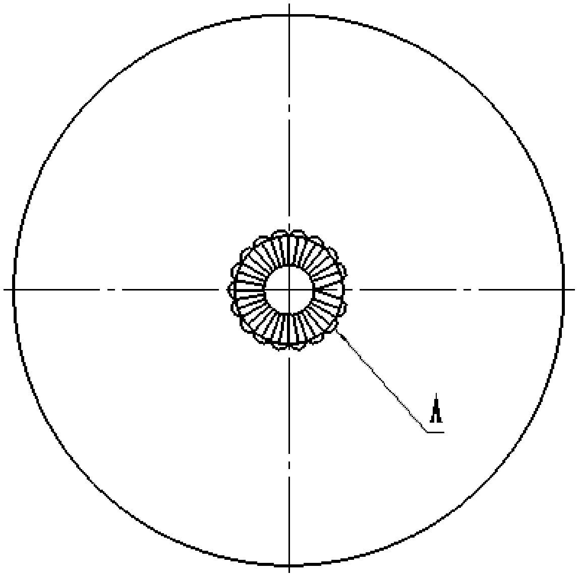 Processing method for engine crankshaft vibration damping pulley wheel hub with end surface rat fluted disc
