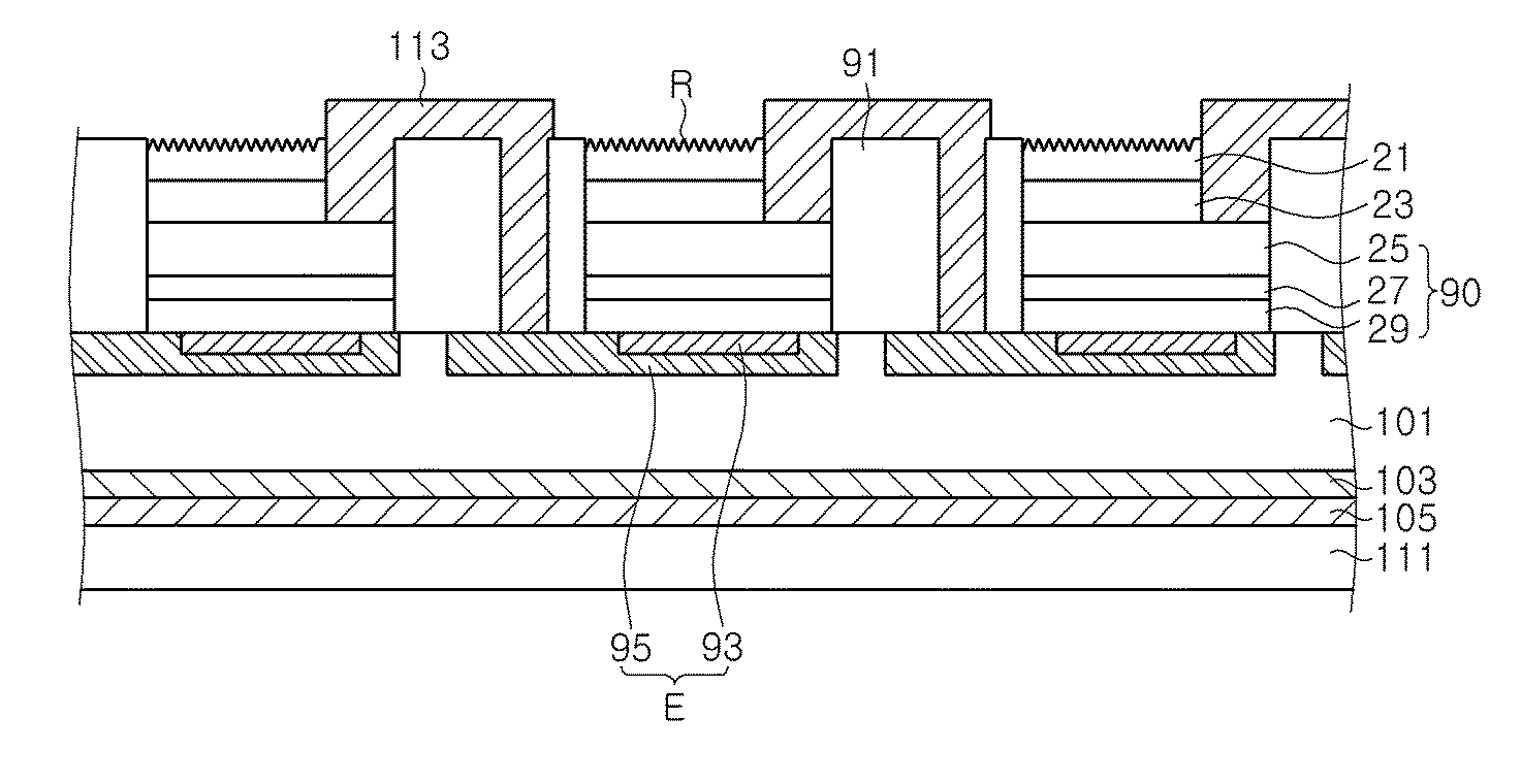 Light emitting device having a plurality of non-polar light emitting cells and a method of fabricating the same