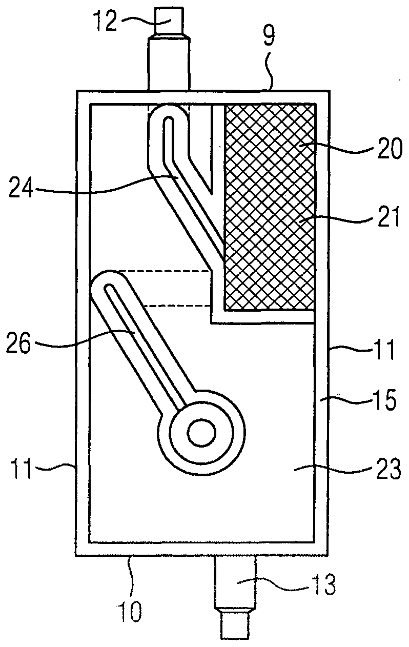Device and method for cleaning and/or operating an ink-jet printer head equipped with an upstream pressure absorber