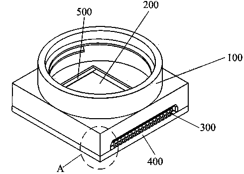Assembling structure of camera module and assembling method for reducing dimension of camera module